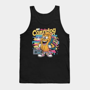 80s Gamer Corndog Retro Tank Top